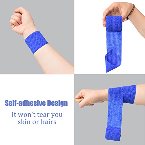 2 Inch Self Adhesive Bandage Wrap Cohesive Wrap (2 Inch / D Dark Blue)