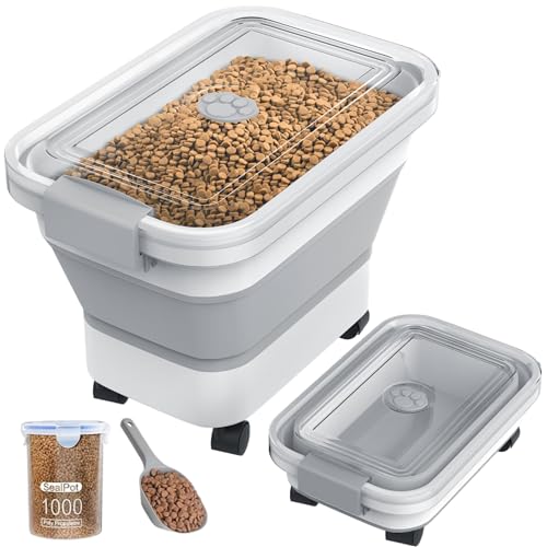 20 23 Lbs Dog Food Storage Container (Clear/23 lbs)