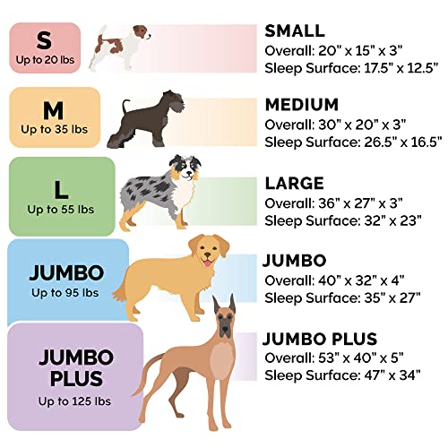 Cooling Gel Dog Bed for Medium (Medium / (Plush & Velvet) Platinum Gray)