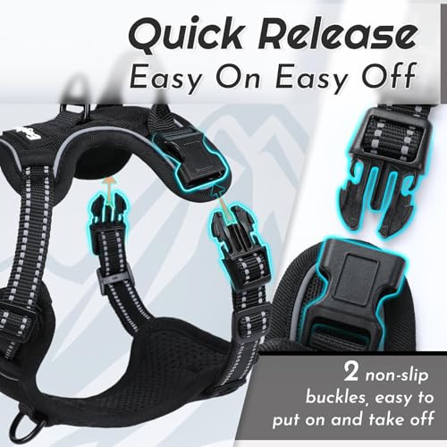 Dog Harness for Small Dogs (X-Small / Black)