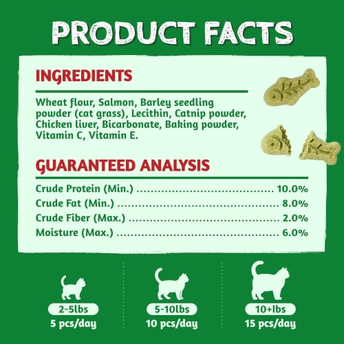 Cat Grass Treats for Indoor Cats Hairball Control 13.4 OZ (13.4 Ounce (Pack of 1))