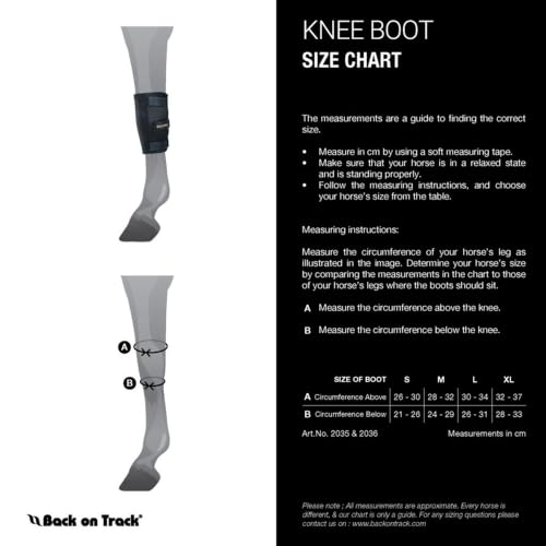 Knee Boots for Horses (Black / Large 16")