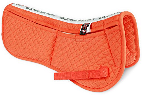 Adjustable Shock Absorbing Memory Foam Half Saddle Pad (Fusion Coral)
