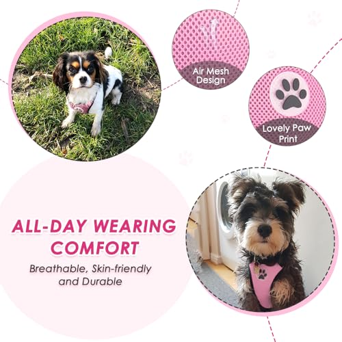 Dog Car Harness Seat Belt (Large / A-Pink)