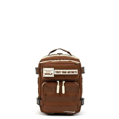 9L Mini Backpack 1000D Compact Gym EDC Bag (Mocha Brown)
