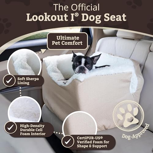 PET Products Lookout 1 Dog CAR SEAT (Birch Diamond / Small)