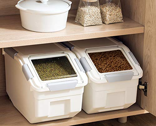 2 Pack Dog Food Storage Container with Scoop (10 LB(2 Pack))