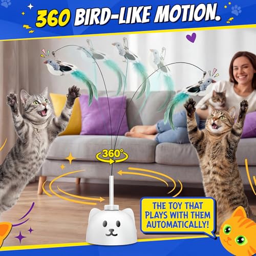 Automatic Interactive Cat Toy (White)