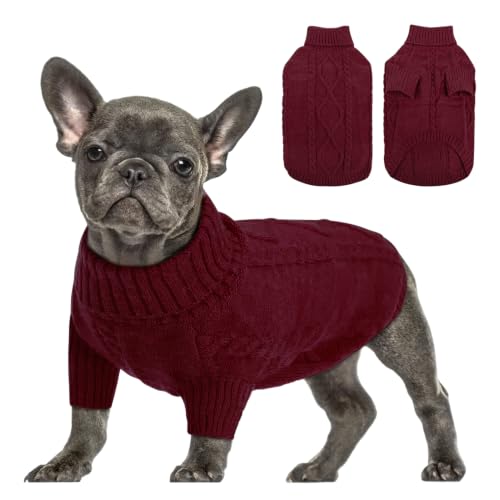 Dog Sweater for Small to Large Dogs (Large / Burgundy)