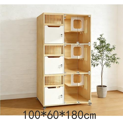 cat Villa Elegant Cat Villa Spacious Indoor House Cage with Panoramic Views Treat Cats to a Luxurious Living Space in Style