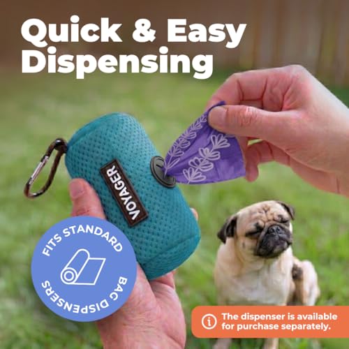 Poop Bags for Dogs (Purple (Lavender Scented) / 240 Bags)