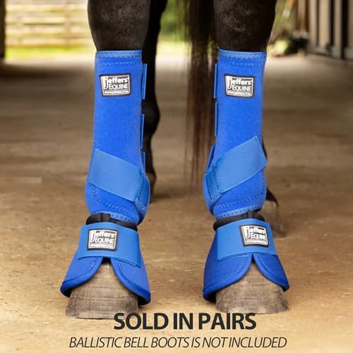 Equine Protective Horse Boots 1 Pair Blue (Blue / Medium)