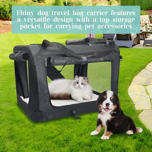 Large Cat Carrier for 2 Cats (Black)