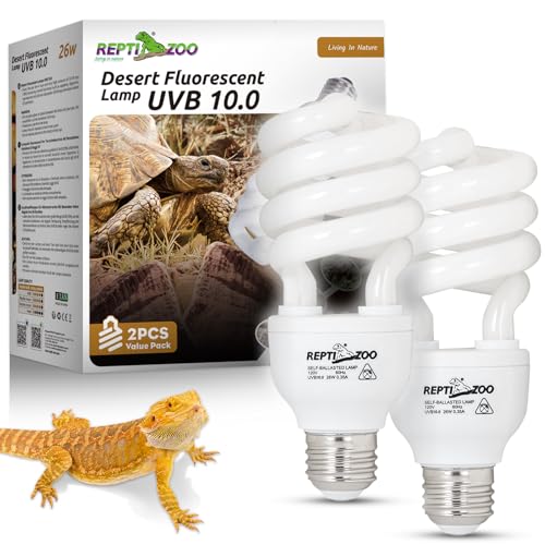 UVB Light for Desert Reptile 2 Pack (10.0 26W)