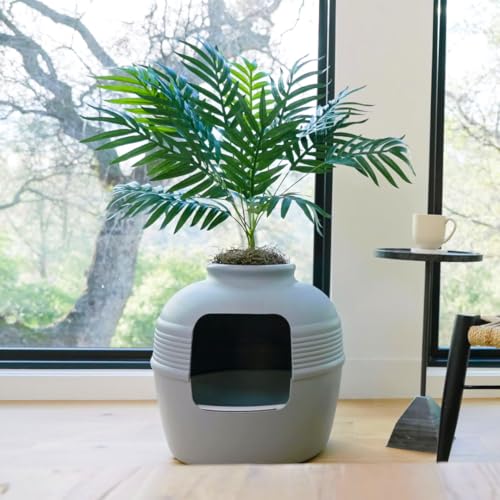 Original Hidden Litter Box Planter (Stone Gray)