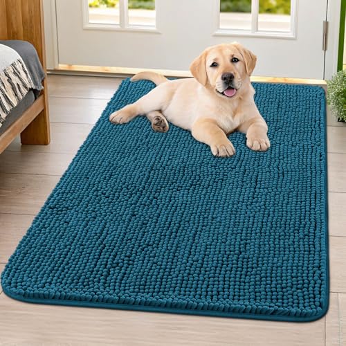 Dog Door Mat for Muddy Paws 40x32 (Atlantic Blue / 40"X32")