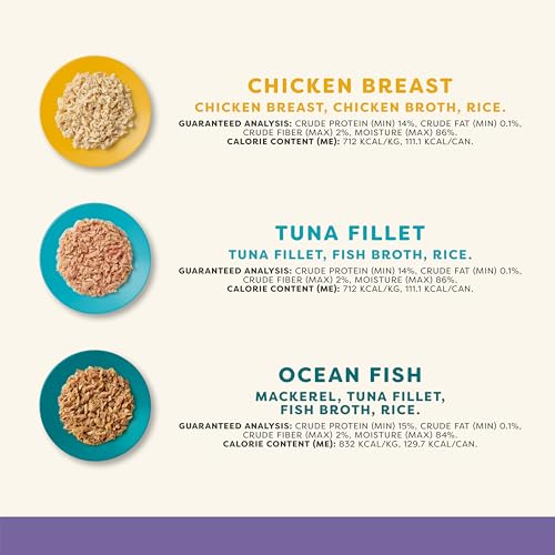 3 Flavor Variety in Broth Wet Cat Food 12 (5.5 Fl Oz (Pack of 12))