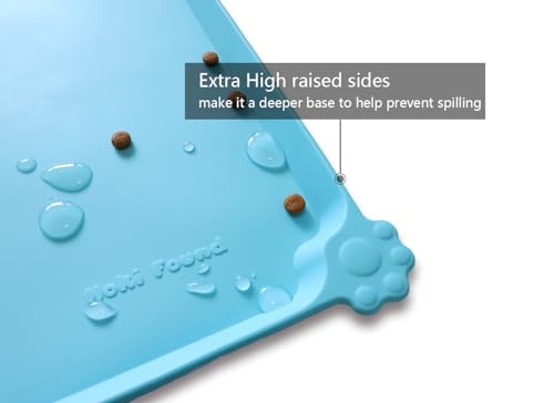 L Silicone Pet Food Mats (22"L x 14"W / Arctic)