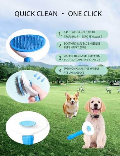 Dog Cat Grooming Kit (Blue 6 Kits)