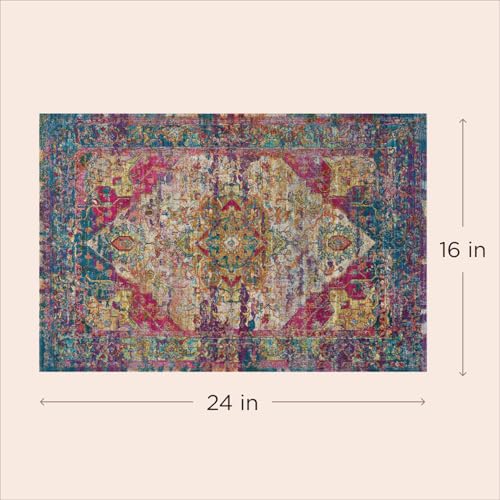 Lovewag Reusable Washable Dog Pee Pads (Bohemian Jewel / 16x24 inches (Pack of 2))
