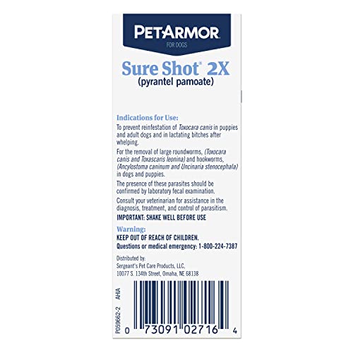Sure Shot Liquid Dewormer Dogs (All Dogs (Under 120 lbs) / 1 Count Liquid (2oz))