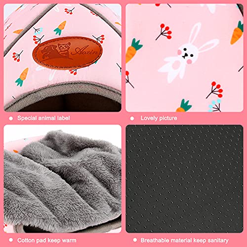 Guinea Pig Bed Large Hide (Carrot Pattern)