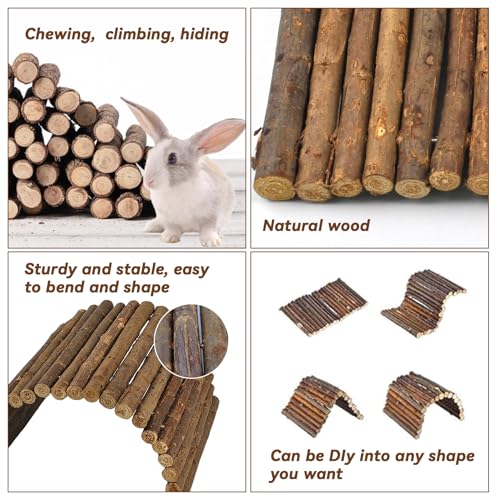 Rabbit Wooden Bridge (L (20.0 x 11.8 inches))