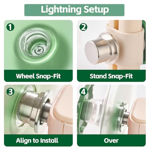 Super Silent Hamster Wheel 10.2 Inch (Avocado Green / Medium(10.4 inch))