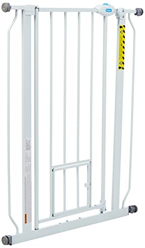 Carlson 36" Extra Tall Walk Through Dog Gate for Doorways & Bottom of Stairs (White / 29.5-36.5" W x 36" H)