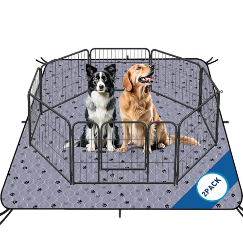 Washable Pee Pads for Dogs (Gray / 72*72 Inch (Pack of 2))