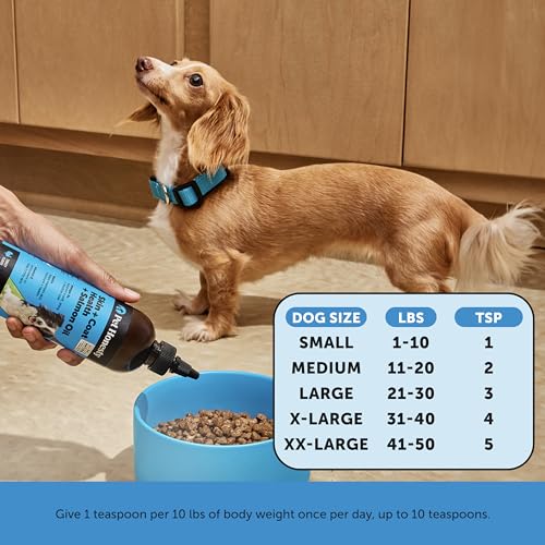 Dog Skin and Coat Supplement with Salmon Oil for Dogs