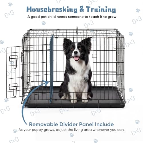 36 Inch Dog Crate (36.6"L x 22.6"W x 24.2"H)