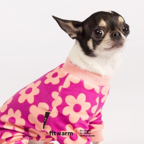 Flower Fleece Dog Pajamas (Flower / Medium)