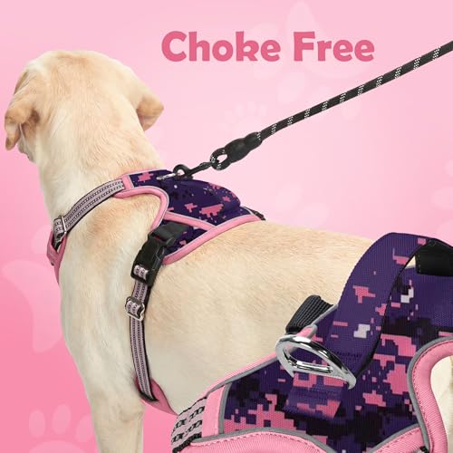 Dog Harness No Pull (Mosaic Pink / Small)