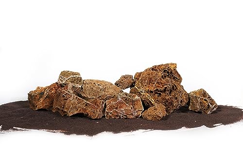 Maple Leaves Stone 18lb Natural Aquarium Rocks for Fish Tank Decor (14 Maple Leaves Stone(3-9 inches,18lbs))