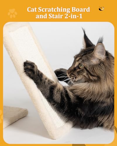 Small Cat Tree Tower for Large Cat (L—14''Beige)