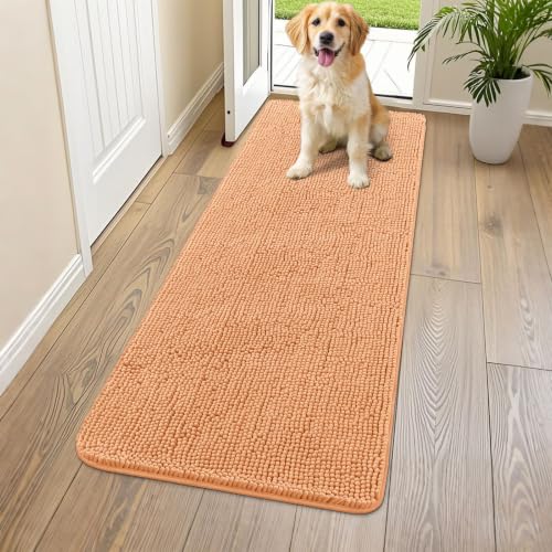 Dog Door Mat for Muddy Paws 59x24 (Orange / 59"X24")