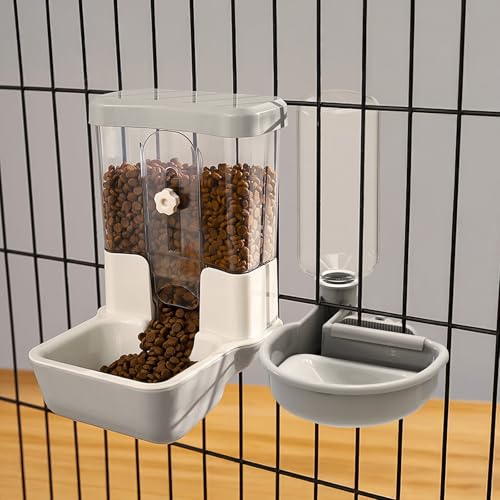 Automatic Pet Food Water Dispenser (Gray)