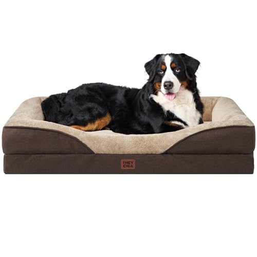 Orthopedic XXL Dog Bed for Large Dog (Brown / 52x41x8)