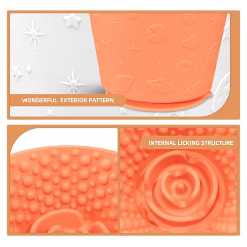 Dog Lick Bowl (M-L / Orange)