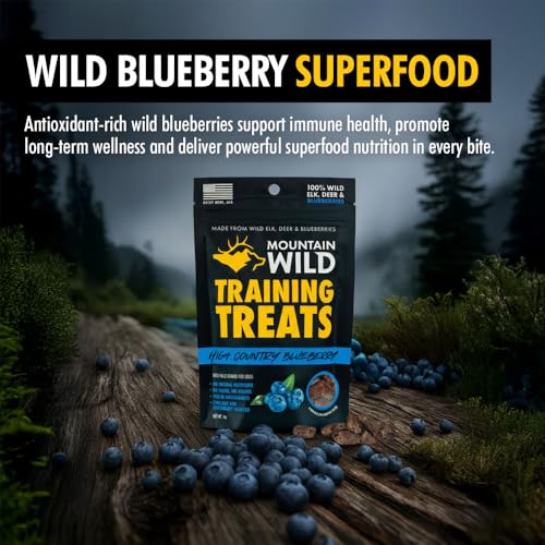 Blueberry Elk & Venison Training Treats for Dogs (4 Ounce (Pack of 3))