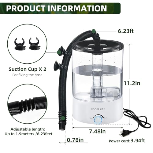 4.2L Top Fill Reptile Humidifier (4.2 liters)