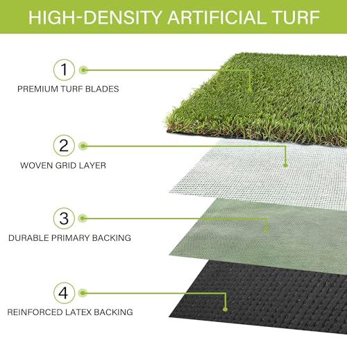 Dog Grass Pads 6.5 x 10 FT Artificial Grass Pee Pads for Dogs Potty Fake Grass Rug Turf Mat for Dogs Training Indoor Outdoor Garden Lawn Artificial Grass Rug (6.5x10 FT)
