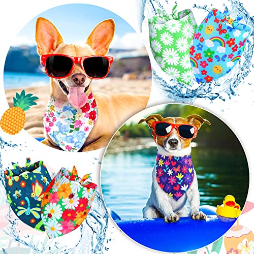 12 Pcs Plain Dog Bandanas Blank Adjustable Washable (64 x 43 x 43 cm / Fresh Color)