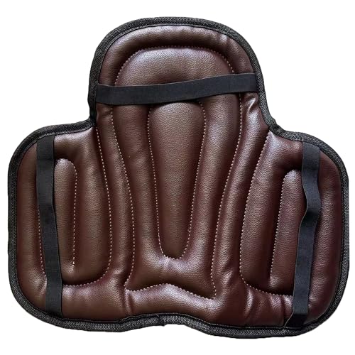 Saddle Tush Cushion Western Long Saddle Pad Horse Riding Seat Saddle Cushion Pad (50X40cm / BROWN)