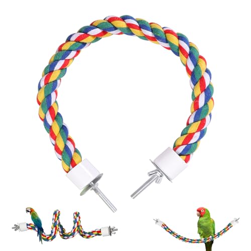 Colorful Bird Rope Perch Stand (15.7 inch /40 cm)