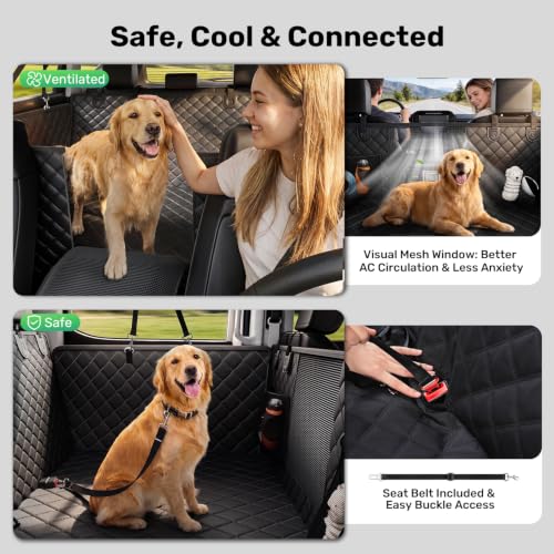 Hard Bottom Dog Seat Cover for Trucks (Black / Standard - Cars, SUVs & Medium Trucks)