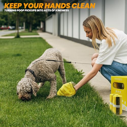 Certified Compostable Dog Poop Bags (Yellow)