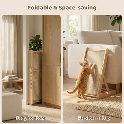 Sisal Cat Scratcher (23.6"L x 13.7"W x 31"H)