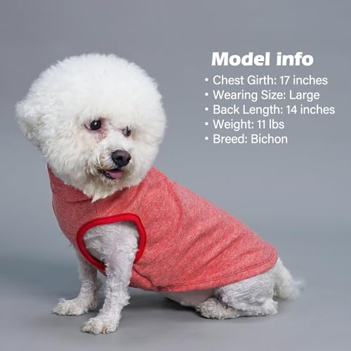 2Pack Dog Sweater for Small Dogs Soft Pet Coats Fleece Sweatshirt (Small (4-7lbs) / 7# Stripe+red)